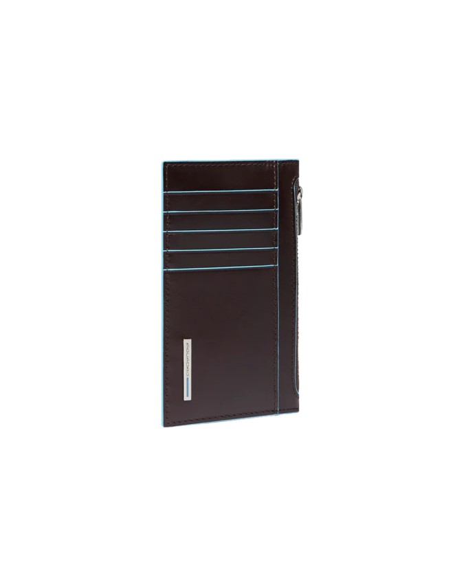  Piquadro - Portacarte uomo sottile con porta monete Blue Square
