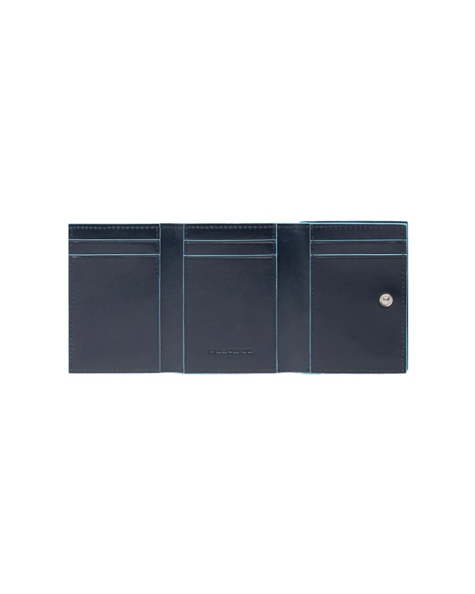  Piquadro - Portafoglio verticale mini in pelle con portamonete