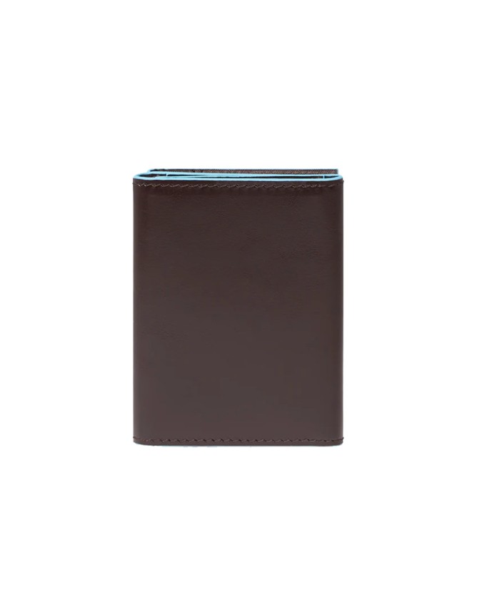  Piquadro - Portafoglio verticale mini in pelle con portamonete