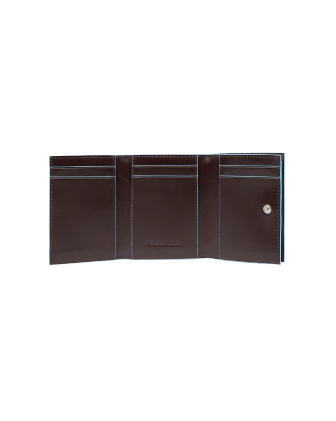  Piquadro - Portafoglio verticale mini in pelle con portamonete