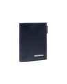  Piquadro - Portafoglio uomo verticale in pelle con porta