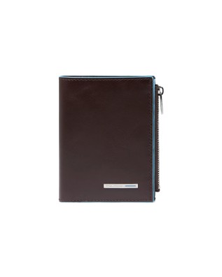  Piquadro - Portafoglio uomo verticale in pelle con porta