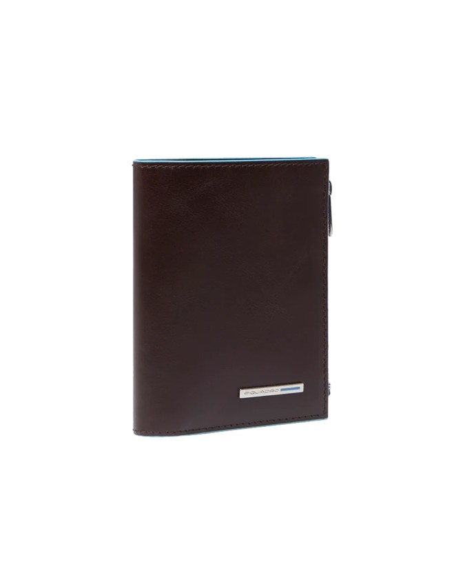 Piquadro - Portafoglio uomo verticale in pelle con porta