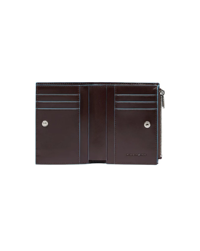 Piquadro - Portafoglio uomo verticale in pelle con porta