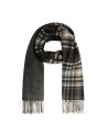  Piquadro - Sciarpa donna check con frange in tessuto
