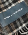  Piquadro - Sciarpa donna check con frange in tessuto