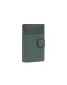 Piquadro - Porta carte di credito in metallo e pelle singolo