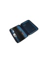  Piquadro - Porta blocco zip around in pelle e tessuto iPad
