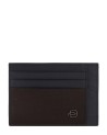 Piquadro - Bustina porta carte di credito in pelle Black Square