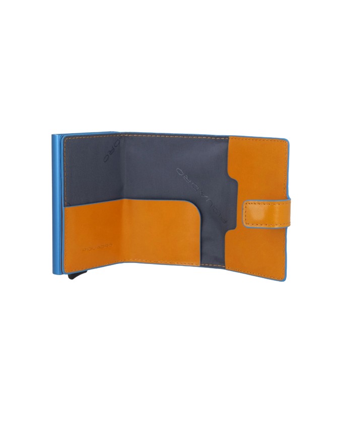  Piquadro - Custodia porta carte di credito uomo in pelle e