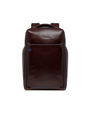 Piquadro - Blue Square 15.6'' Leather Laptop Backpack...