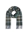  Piquadro - Sciarpa donna check con frange in tessuto