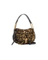  Coccinelle – Borsa a spalla in pelle con paillettes Coccinelle
