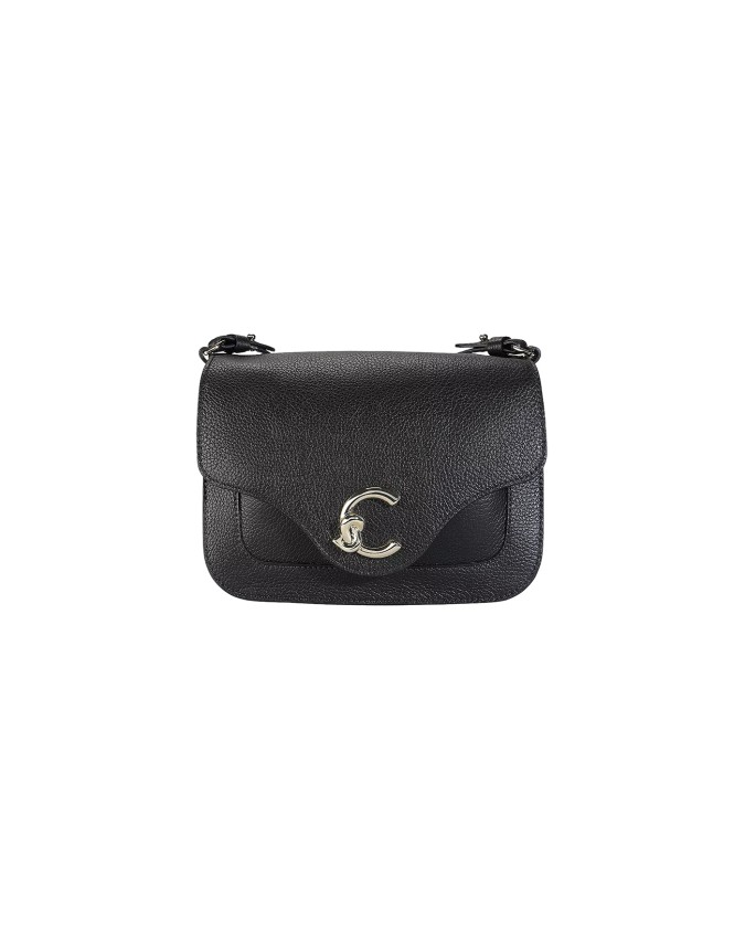  Coccinelle – Borsa a tracolla in pelle con patta C-ME