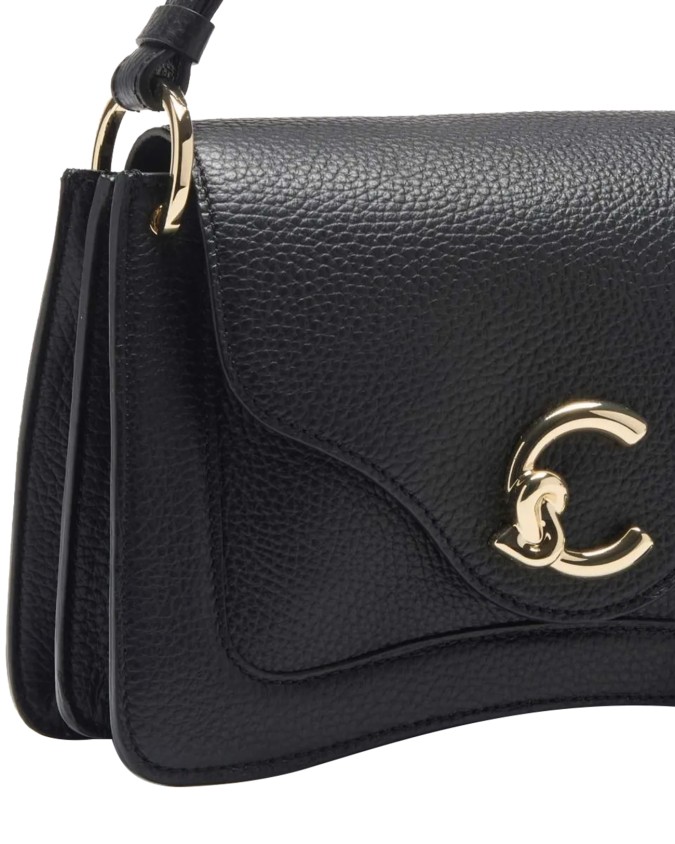  Coccinelle – Borsa a mano in pelle con patta piccola C-ME