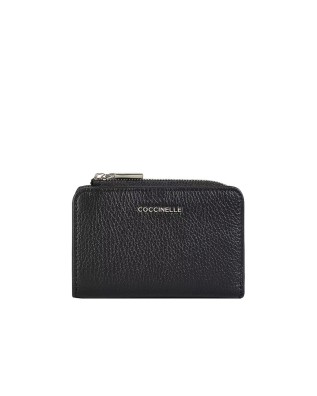 Coccinelle – Mini-Geldbörse aus Metallic-Soft-Leder