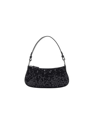  Coccinelle – Borsa a spalla in pelle con paillettes Merveilles