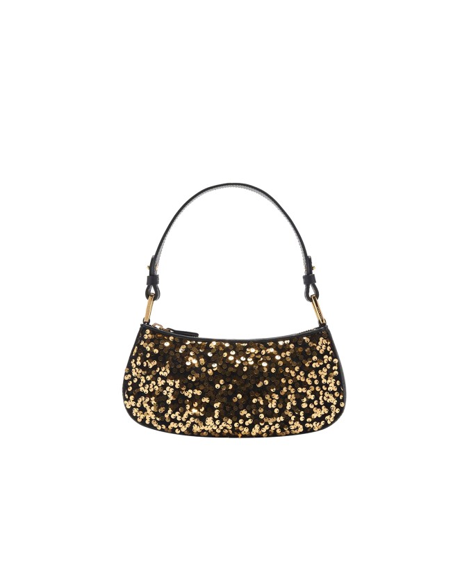  Coccinelle – Borsa a spalla in pelle con paillettes Merveilles