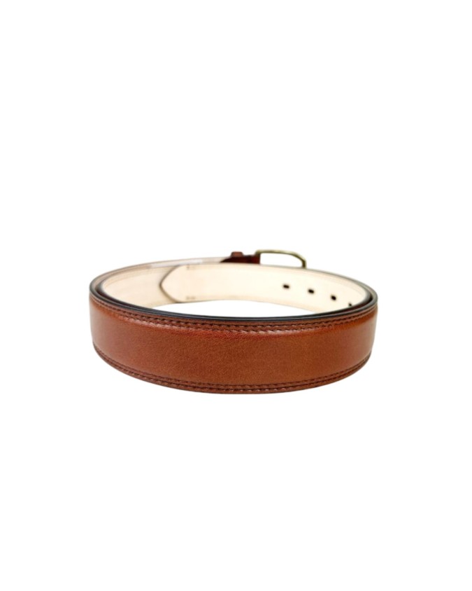 The Bridge - Cintura uomo in pelle h 3,5 con fibbia oro Brunelleschi