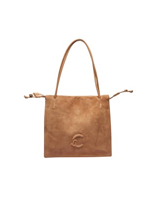 Coccinelle – Small Dulse Suede Shoulder Bag with Double...