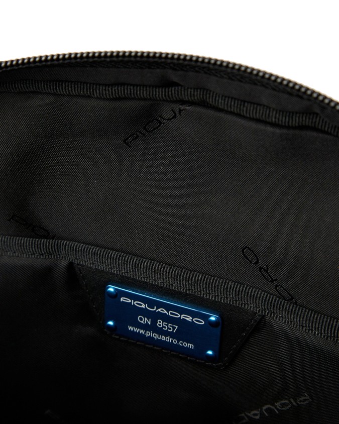  Piquadro – Borsello in pelle e tessuto porta iPad 11’’ S136