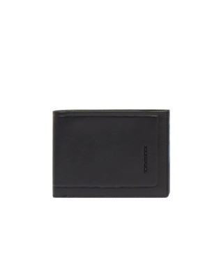 Piquadro – Men's Leather Wallet with Coin Pocket S138
