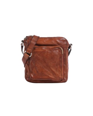 Campomaggi - Men's shoulder bag with a front zippered pocket 2