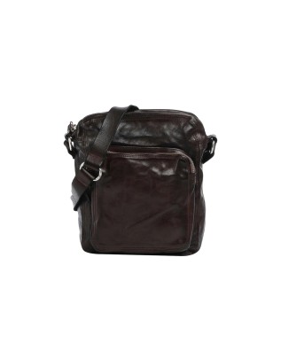 Campomaggi - Men's shoulder bag with a front zippered pocket