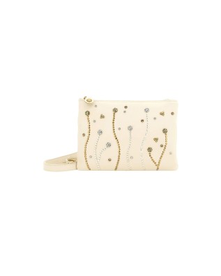 Gabs – Beyonce Size M Leather Shoulder Bag with Studs and...