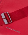 Piquadro - Damen-Umhängetasche aus Leder und recyceltem Stoff