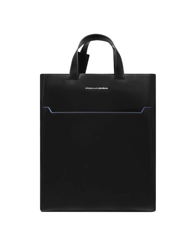  Piquadro - Tote bag donna in pelle porta pc 14" Blue Square