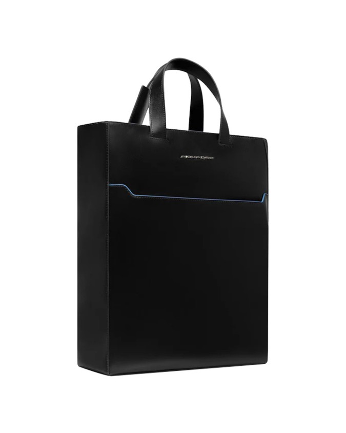  Piquadro - Tote bag donna in pelle porta pc 14" Blue Square