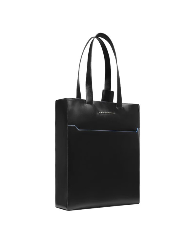  Piquadro - Tote bag donna in pelle porta pc 14" Blue Square
