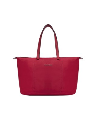  Piquadro - Borsa donna porta pc 15,6" in pelle e tessuto