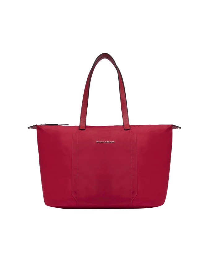  Piquadro - Borsa donna porta pc 15,6" in pelle e tessuto