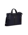  Piquadro - Cartella porta pc 15.6'' slim in pelle e tessuto