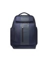 Piquadro - Zaino in pelle e tessuto porta pc 15.6'' Brief
