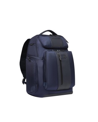 Piquadro - Zaino in pelle e tessuto porta pc 15.6'' Brief 2