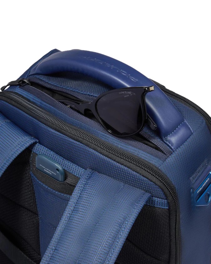 Piquadro – Zaino da viaggio porta pc 14’’ in pelle vegana e
