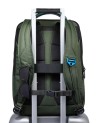  Piquadro – Zaino porta pc 17.3’’ espandibile in pelle vegana e