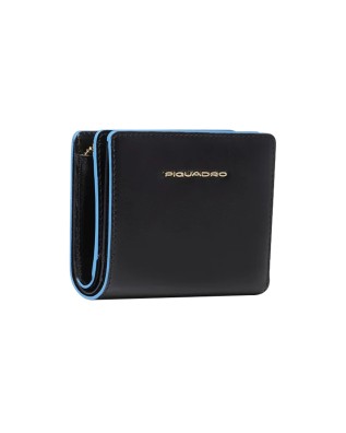 Piquadro – Blue Square Women's Mini Leather Wallet with... 2