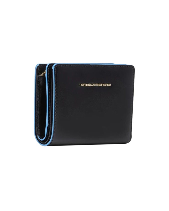  Piquadro – Portafoglio donna mini in pelle con porta monete