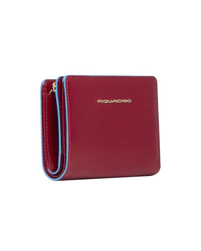  Piquadro – Portafoglio donna mini in pelle con porta monete