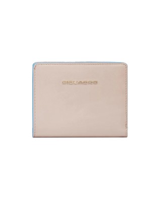  Piquadro – Portafoglio donna mini in pelle con porta monete