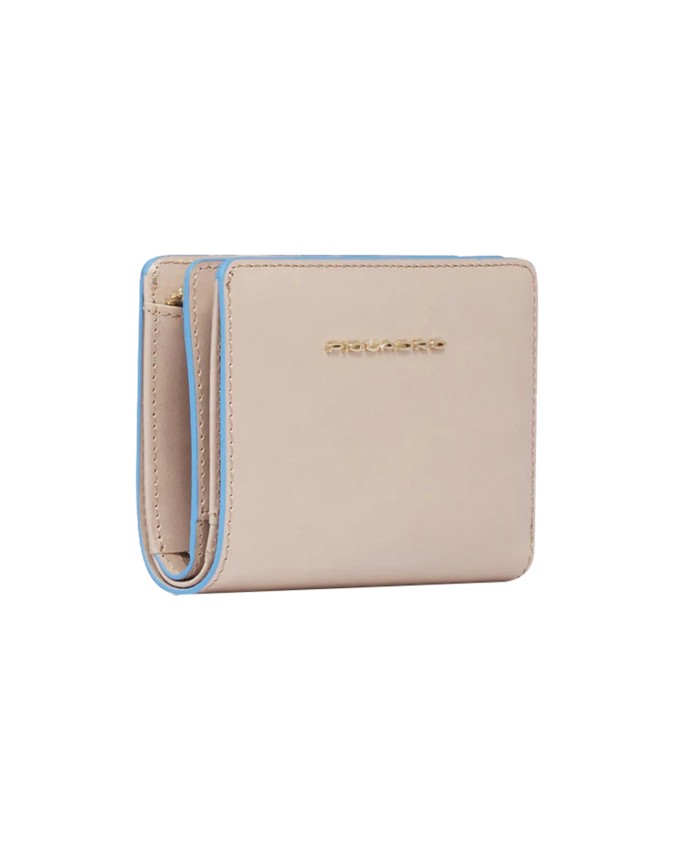 Piquadro – Portafoglio donna mini in pelle con porta monete