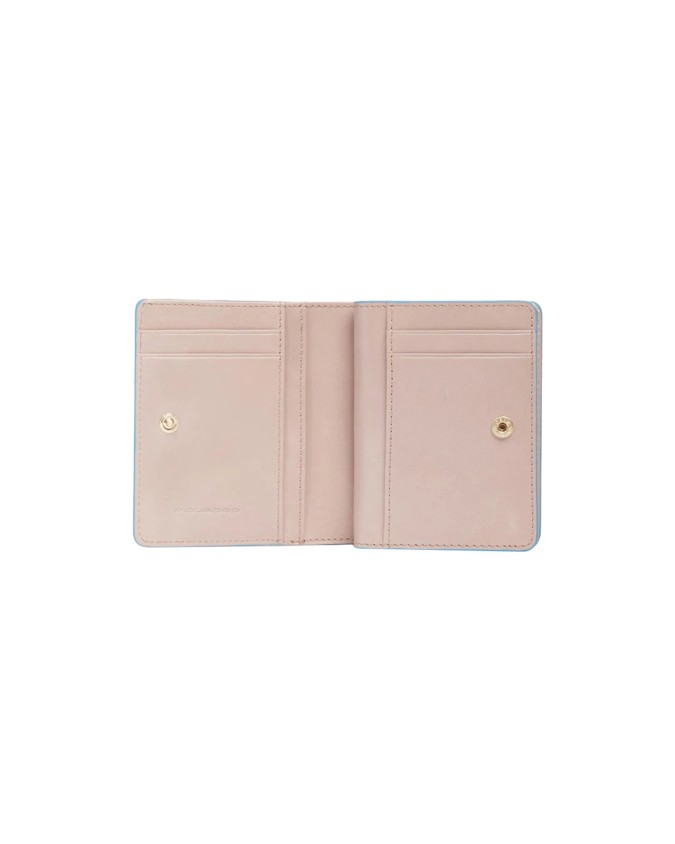  Piquadro – Portafoglio donna mini in pelle con porta monete