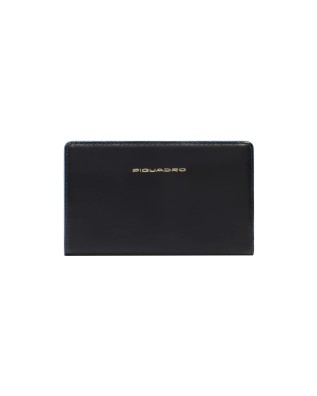 Piquadro – Damenbrieftasche aus Leder mit Münzfach Blue...