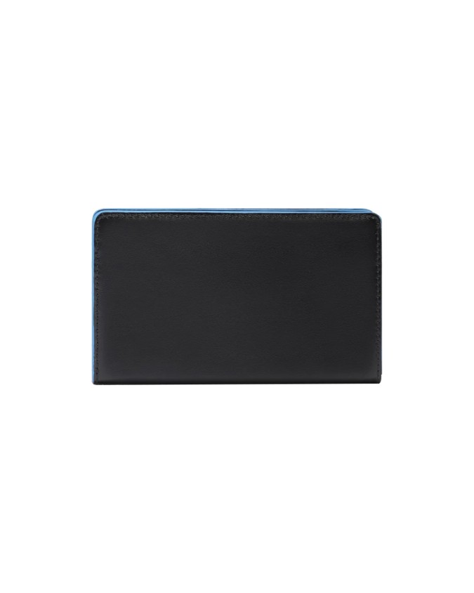  Piquadro – Portafoglio donna in pelle con porta monete Blue