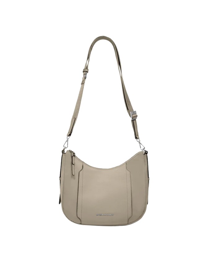  Piquadro - Borsa tracolla donna in pelle e tessuto riciclato