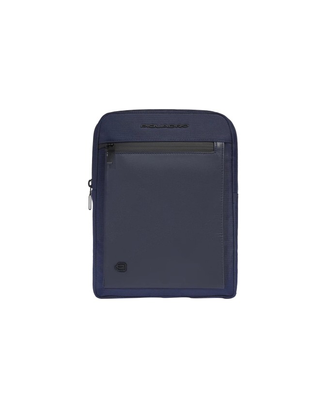  Piquadro – Borsello in pelle e tessuto porta iPad 11’’ S136